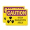 Signmission Radiation & Laser Sign, 7 in H x 10 in W, Plastic, Rectangle OS-2PACK-CR-P-710-L-10170 - alternate 1